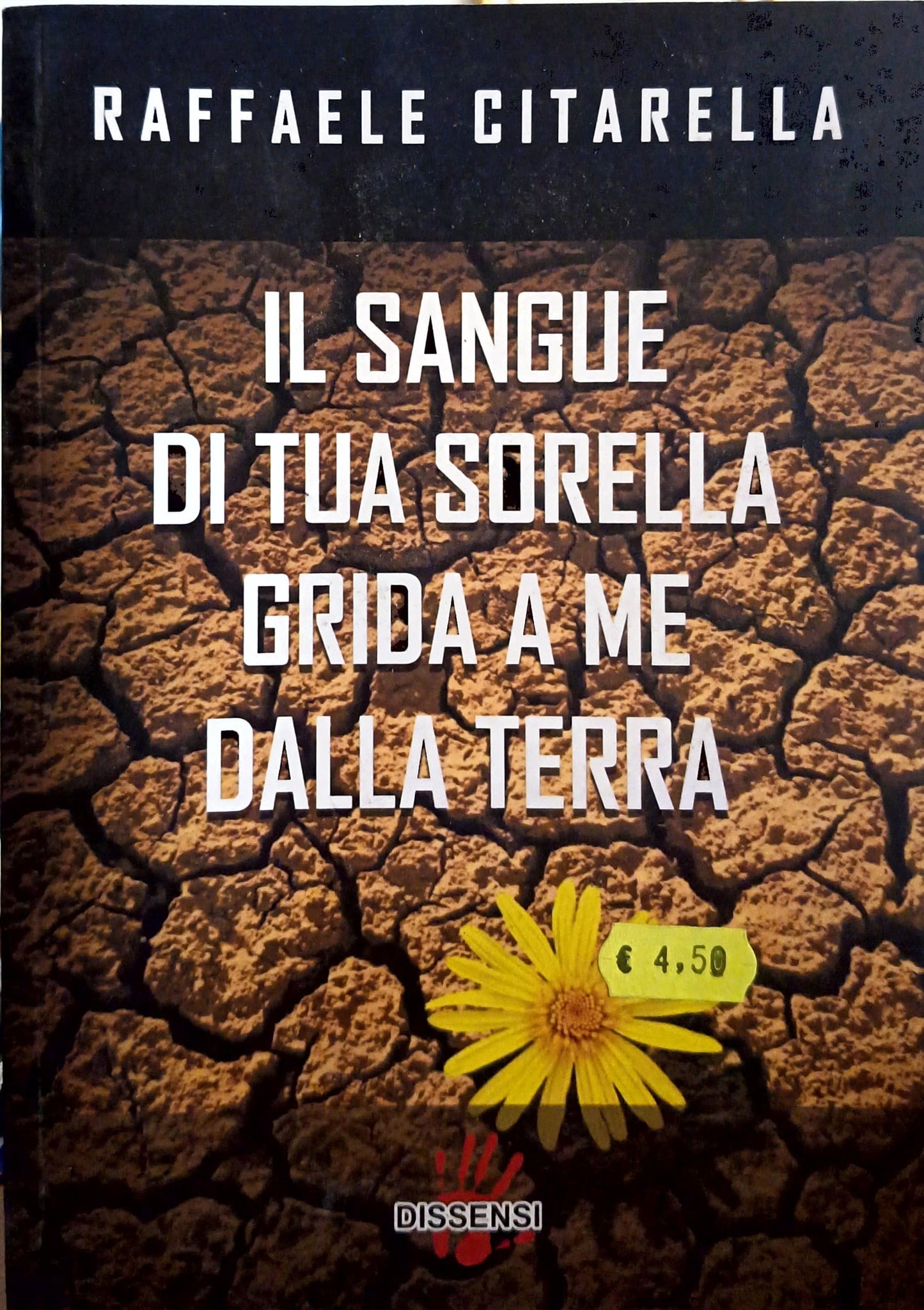 Il Sangue di Tua Sorella Grida a Me dalla Terra - Raffaele Citarella, copertina Dissensi