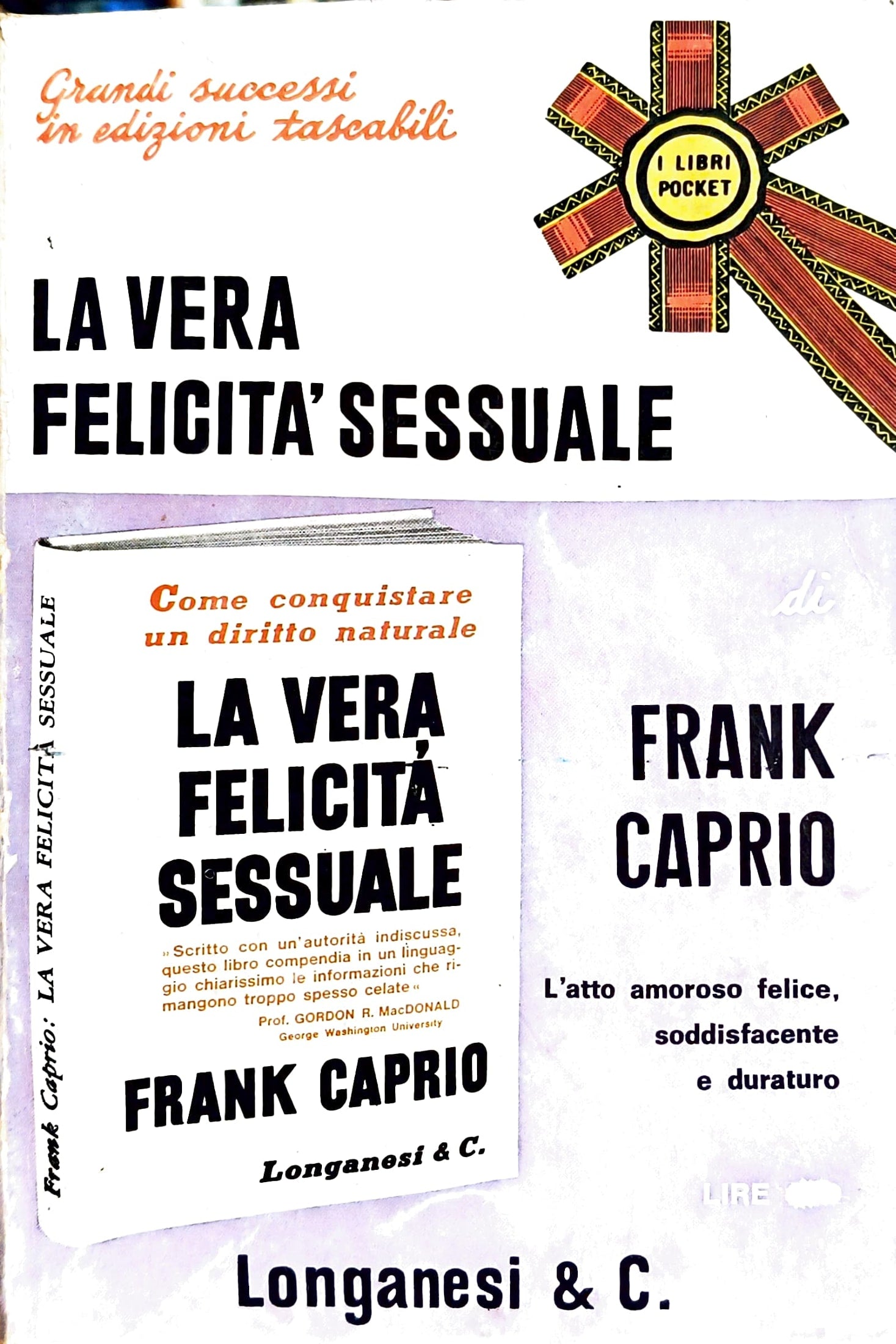 Copertina La Vera Felicità Sessuale - Frank Caprio