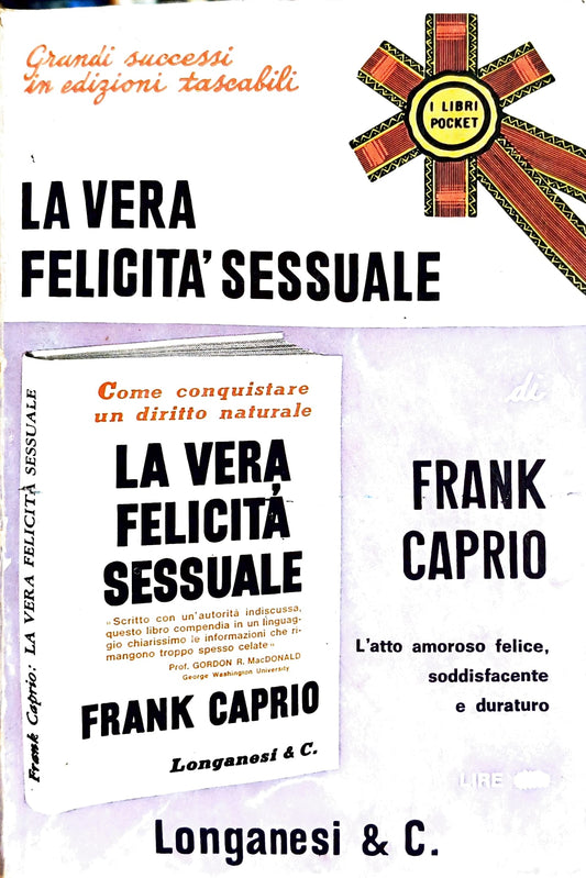 Copertina La Vera Felicità Sessuale - Frank Caprio